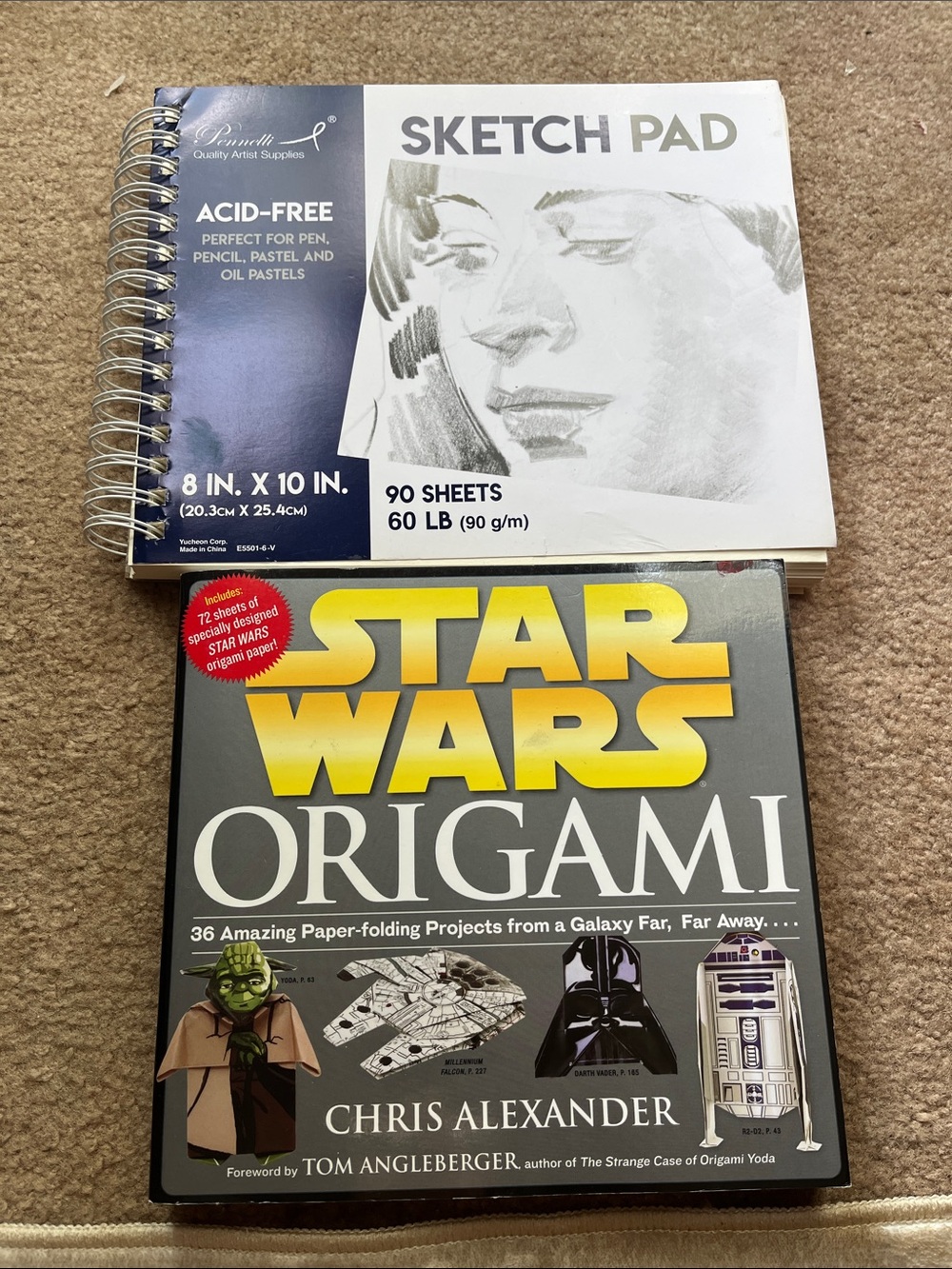 Star Wars Origami Book by - Black and Yellow Cover